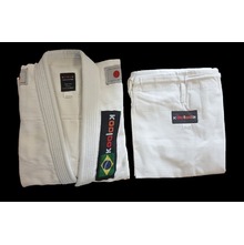 KIMONO BRASILIAN JIU JITSU WHITE  'KOOLOOK' 650 gr. PROFESIONAL - ANTI TEAR